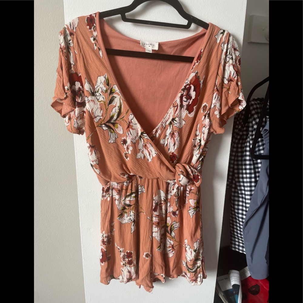 Everly Blush Floral Romper